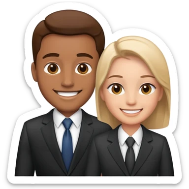 business client meeting with professional sticker