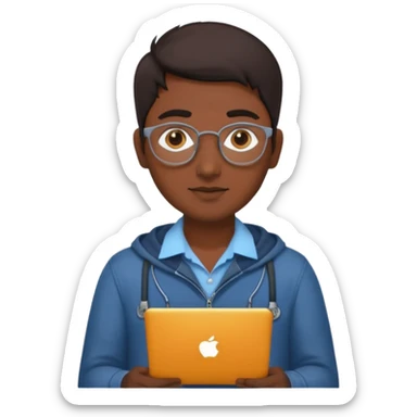 indian software engineer, casual wear sticker