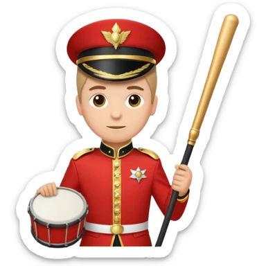Parade Marchers, drum major sticker