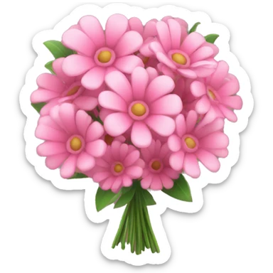 pink bouquet sticker