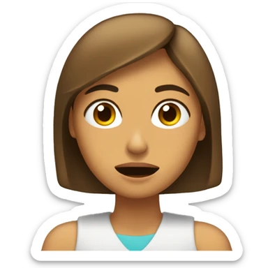 Chica morena durmiendo  sticker