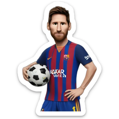Messi the goat sticker