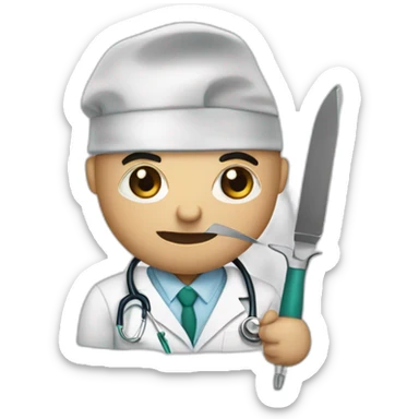 scalpel doctor sticker