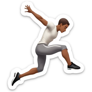 A person leaping between buildings or scaling a wall with agility and precision. The scene captures dynamic motion, showcasing strength, flexibility, and the thrill of urban acrobatics against an urban cityscape backdrop. sticker