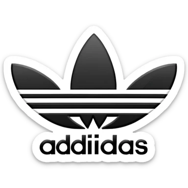 A sign like the old adidas logo sticker