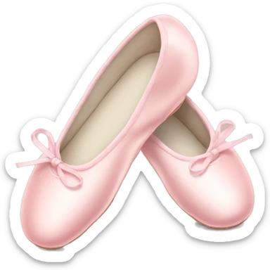 pastel pink ballet shoes sticker