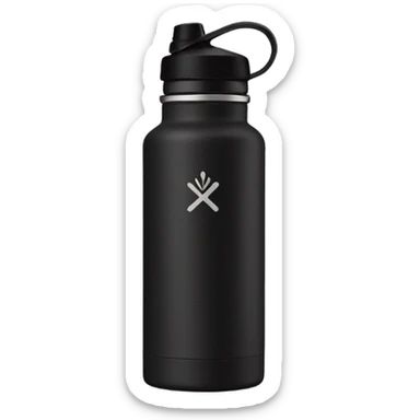 Black hydroflask sticker