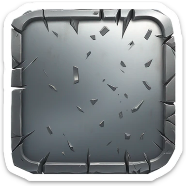 metal scrape sticker