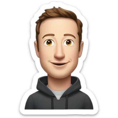 elon musk love mark zuckerberg sticker