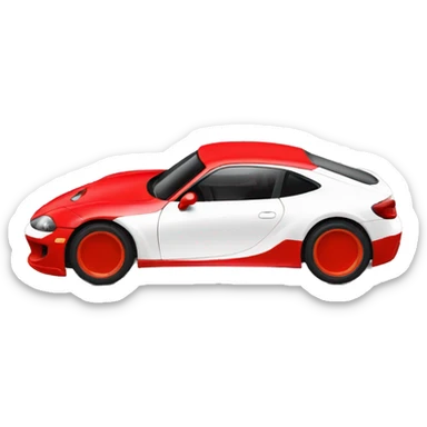 Rallye numéro 26 de couleur rouge et blanc  sticker