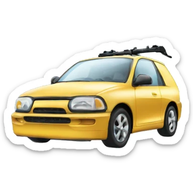 two windshield wiper blades sticker