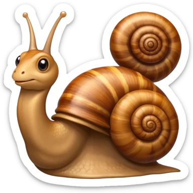Snail with Long hair sticker