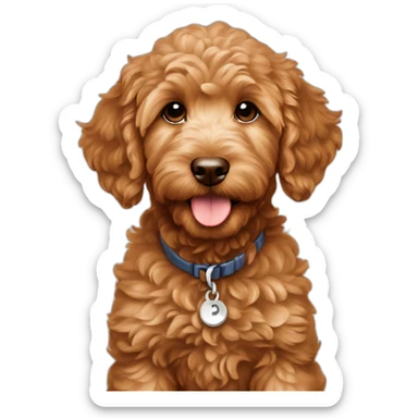 reddish-mini-goldendoodle-puppy sticker