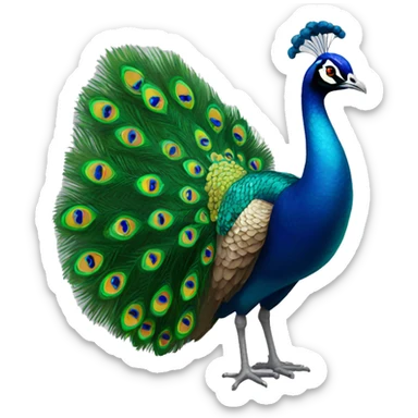 peacock sticker