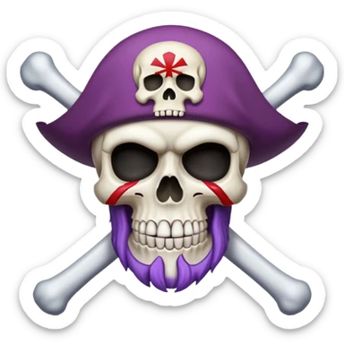 Whitebeard pirates jolly roger sticker