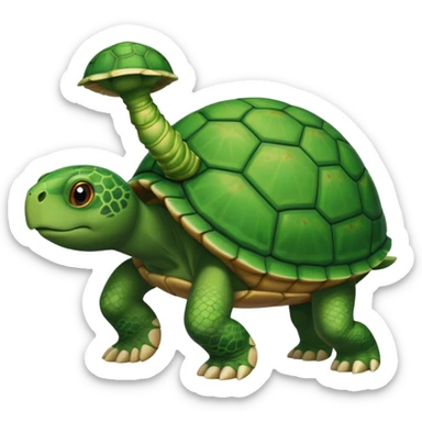 A human leg emoji combined with a turtle sticker