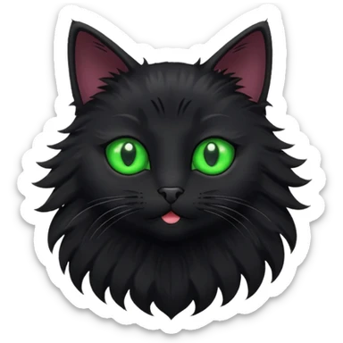 A black cat inside of a star ⭐️ 🐱 sticker