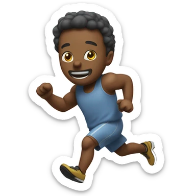 un ladron corriendo sticker