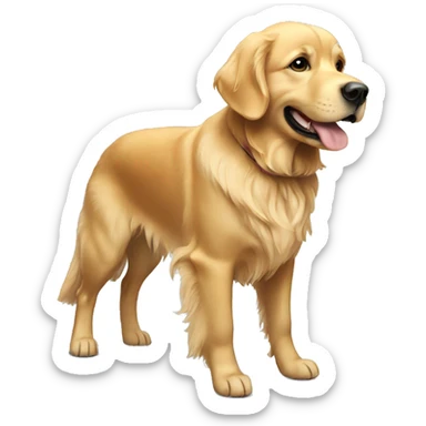Golden retriever sticker