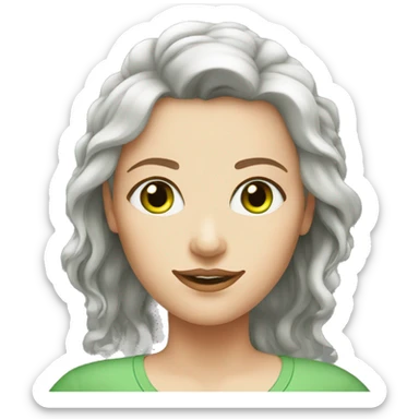 large-white-woman-green-eyes-red-hair sticker