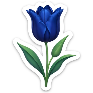 Dark blue tulip sticker