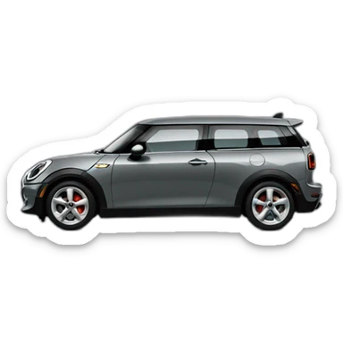 Mini clubman grey sticker