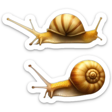 snail curled up in its shell remove the snail we don't see it just the shell please broi sticker