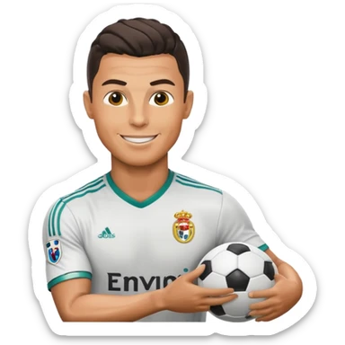 Cristiano Ronaldo football emojis sticker