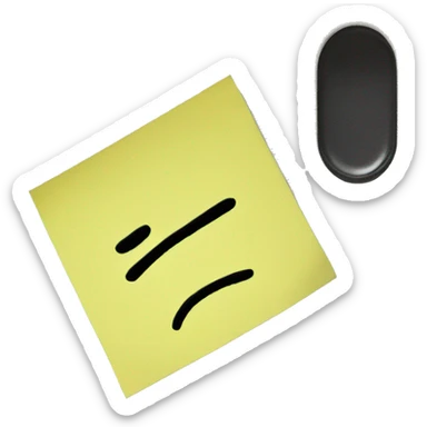 a sticky note sticker