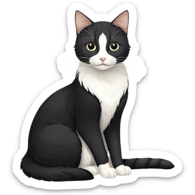 три кошки черная,коричневая,белая с бокалом вина sticker