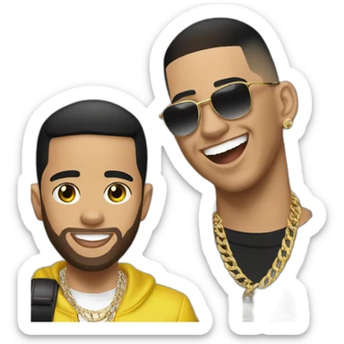 Anuel and daddy yankee sing sticker