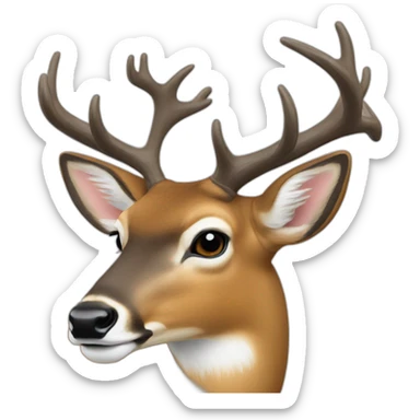 Whitetail deer sticker