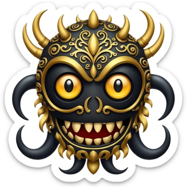 Mمزخرف مثل شعار مونستر sticker