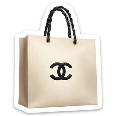 Chanel shopping bag sticker