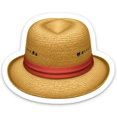 Give luffy straw hat emoji sticker