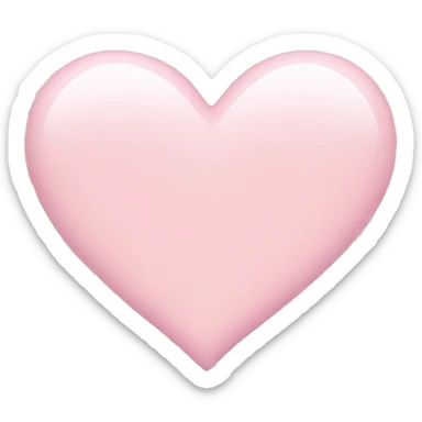 Light pink heart  sticker