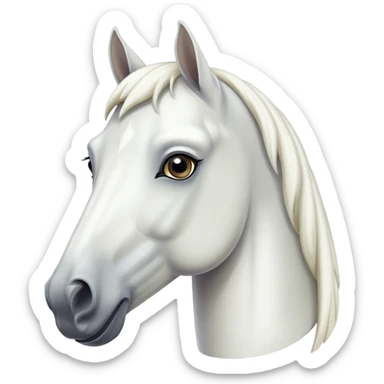 White arabic horse sticker