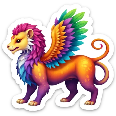 fantasy animal chimera sticker