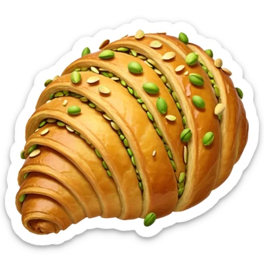 pistachio croissant sticker