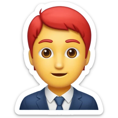 Красный воин мужчина sticker