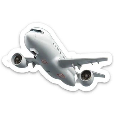 un avion qui se crache sticker
