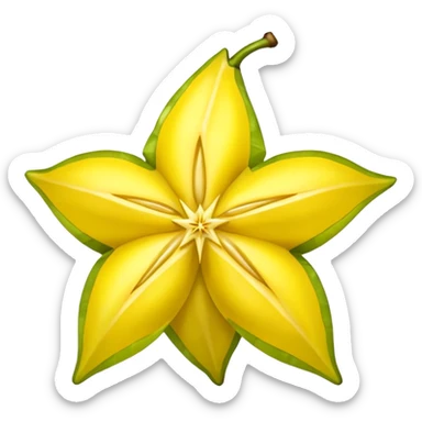 Star fruit sticker