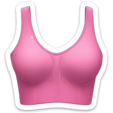A dress form is adorned with a pink sports bra top sticker