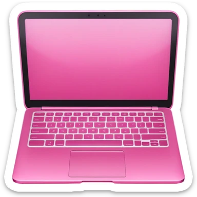 pink laptop computer sticker