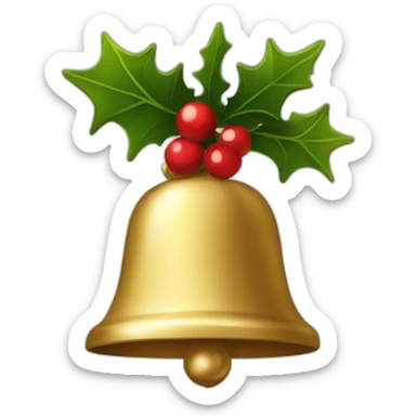 christmas bell sticker