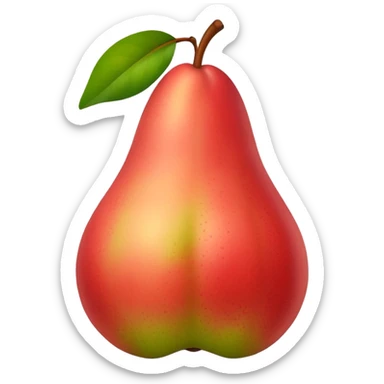 pear with red blush  sticker