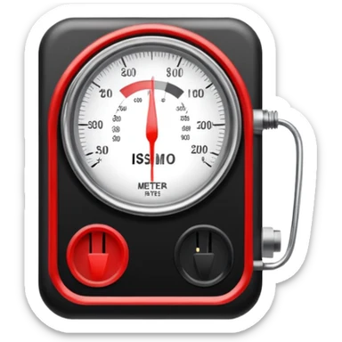 a meter gauge sticker