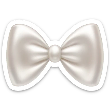 pearl bow sticker