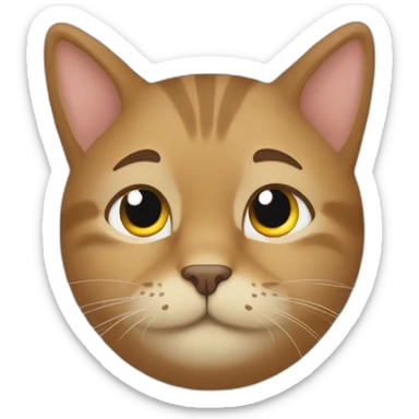 Hoda qui chevauche un chat un dormant sticker