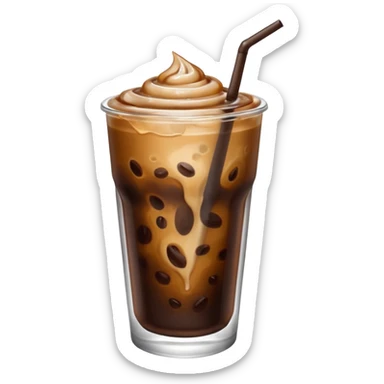 Iced coffee sticker